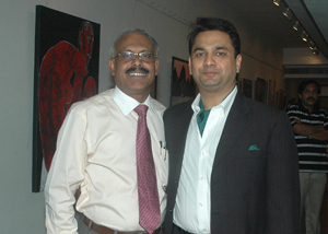 Mr. Joydip Ghosh giving away prizes at Artfare 2008